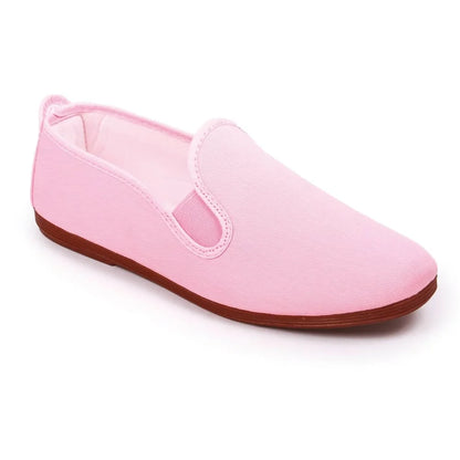 Pink lightweight summer shoes by Javer, comfortable Spanish casual footwear 