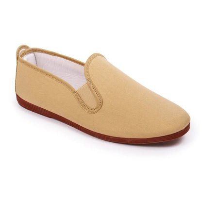 Beige minimalist summer shoes by Javer, lightweight Spanish casual shoes 