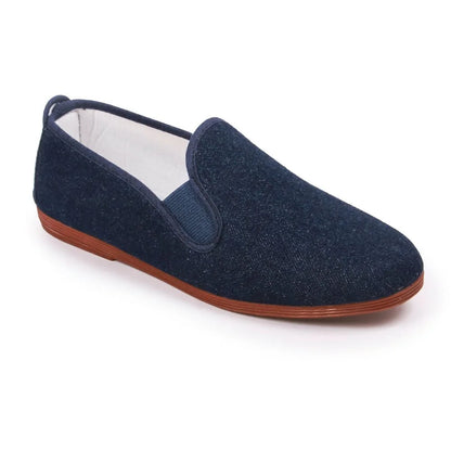 Denim casual canvas shoes by Javer, durable Spanish summer footwear 