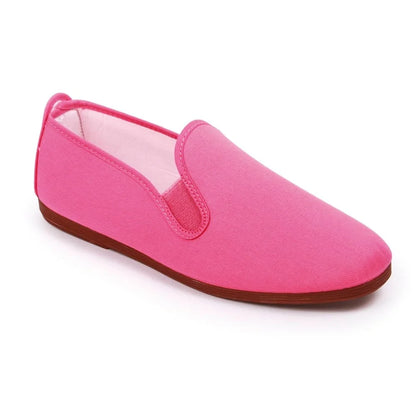 Fuchsia bold summer shoes by Javer, colorful Spanish casual footwear 
