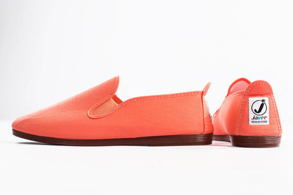 Javer Coral slip-on shoes with a brand logo on a white background