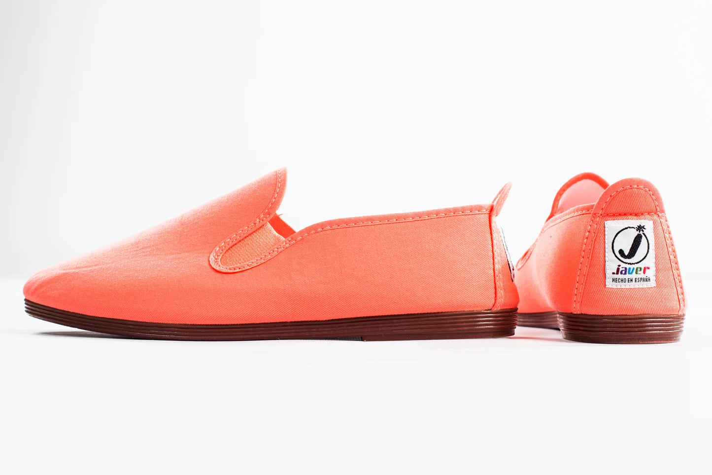 Javer Coral slip-on shoes with a visible brand logo on a white background