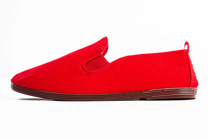 Javer Red slip-on shoe on a white background