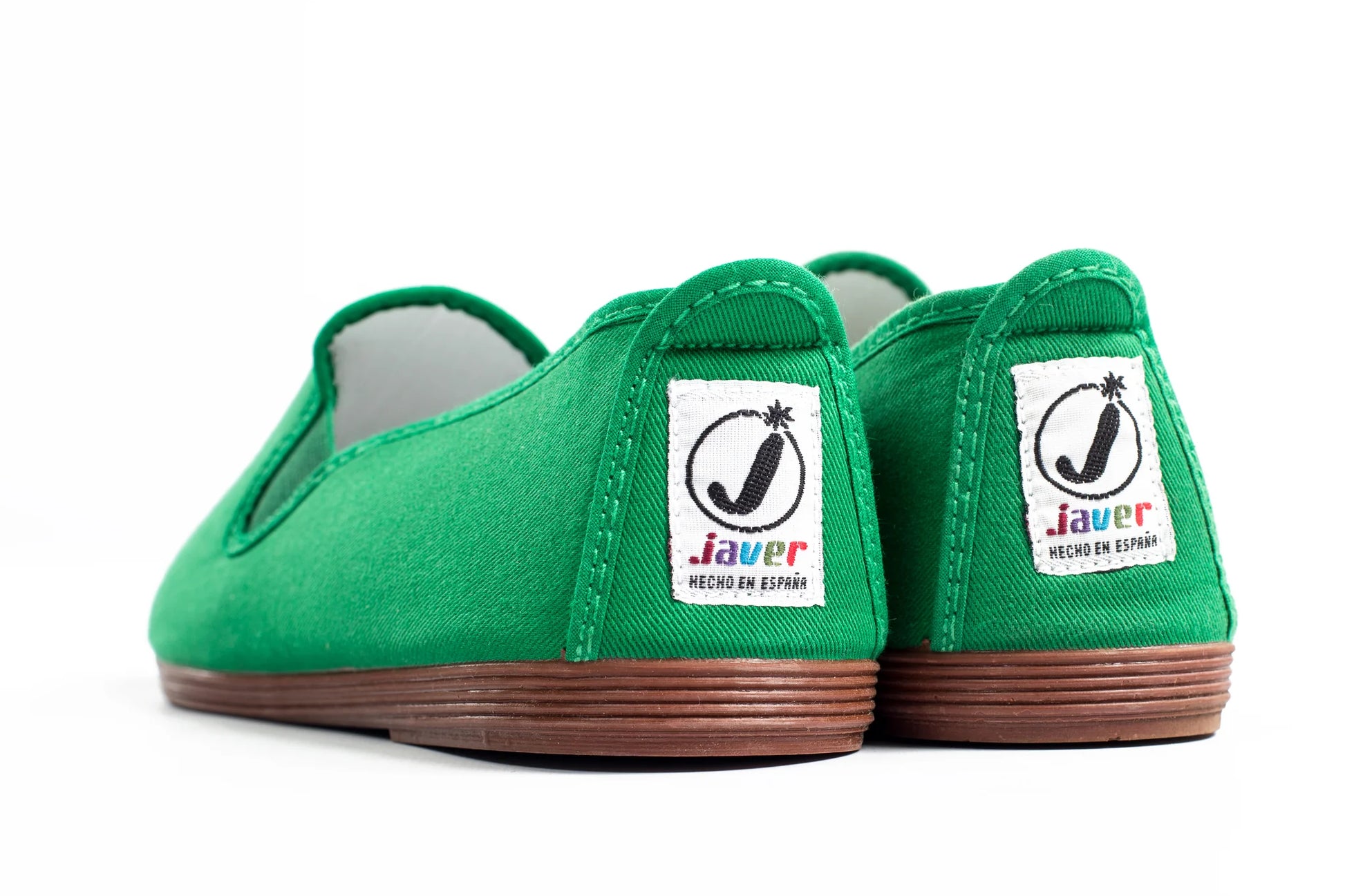 Javer Green shoes with a visible brand logo on a white background