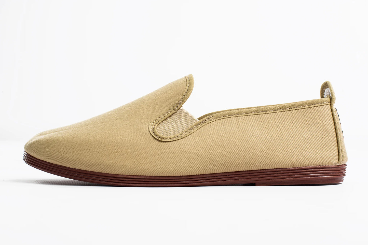 Javer Beige slip-on shoe on a white background