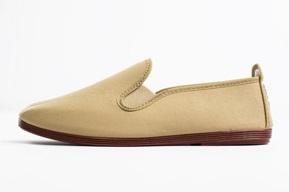 Javer Beige slip-on shoe on a white background