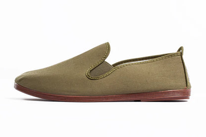 Javer Green slip-on shoe on a white background