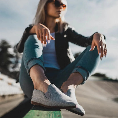 Jersey grey casual shoes by Javer, sporty Spanish summer footwear 