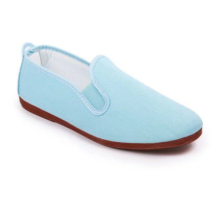 Light blue casual summer shoes by Javer, breathable Spanish shoes 