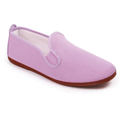 Lilac canvas summer shoes by Javer, breathable Spanish casual shoes 