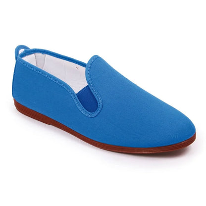 Royal blue summer shoes by Javer, breathable Spanish casual shoes 